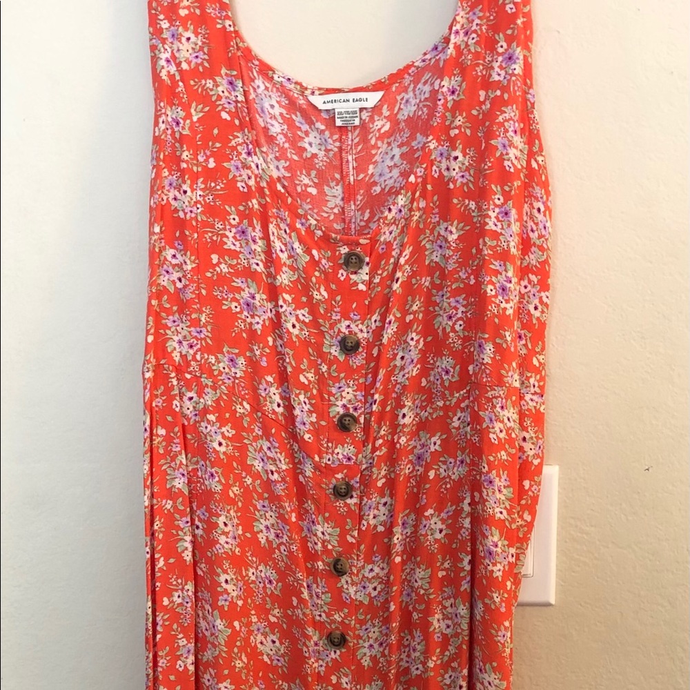 Floral tie back dress